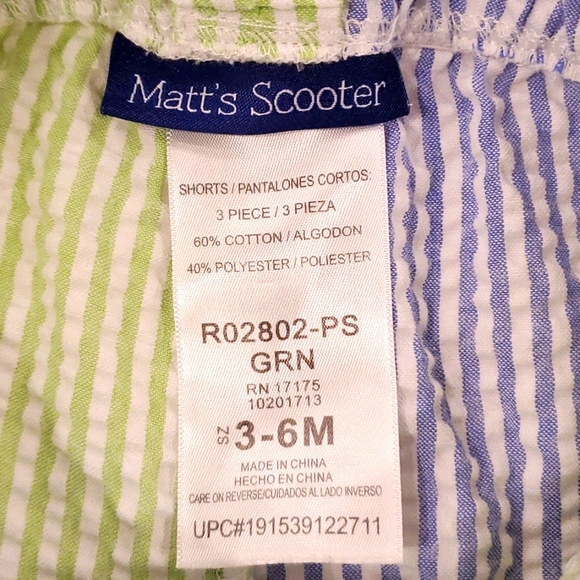 Matt's Scooter Overall Shorts and Onsie - Picture 4 of 8